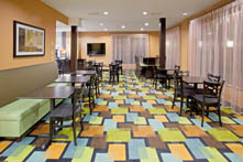 Arlington Texas Hotel Free Breakfast Bar Room